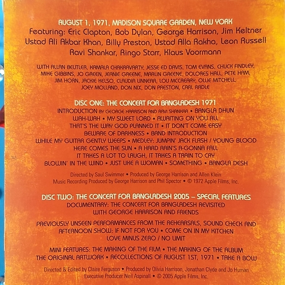 George Harrison: The Concert For Bangladesh DVD set - Picture 4 of 17